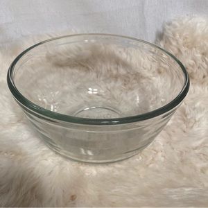 Anchor Hocking Vintage Pyrex Clear Mixing Bowl 7” Diameter 3.5” Tall
